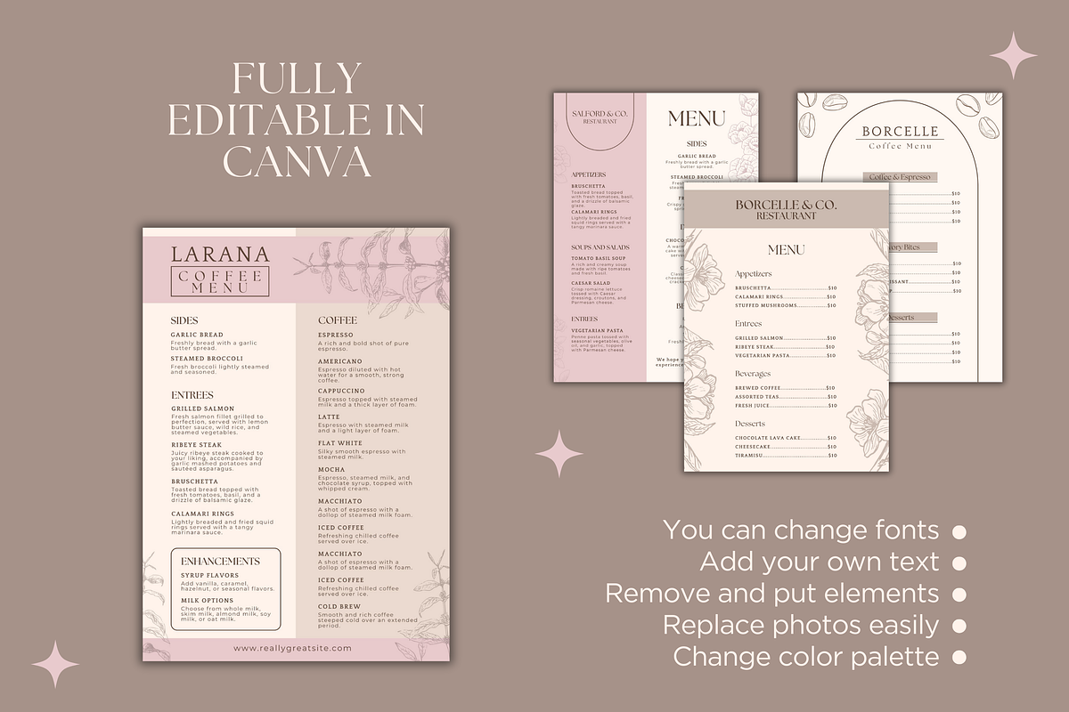 4 Elegant Menu Restaurant Templates, a Templates & Theme by TemplateCastleStore (Photo 10 of 10)