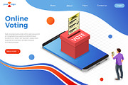 Online Internet Voting Isometric, a Person Illustration by TAlex (Thumbnail 2 of 6)