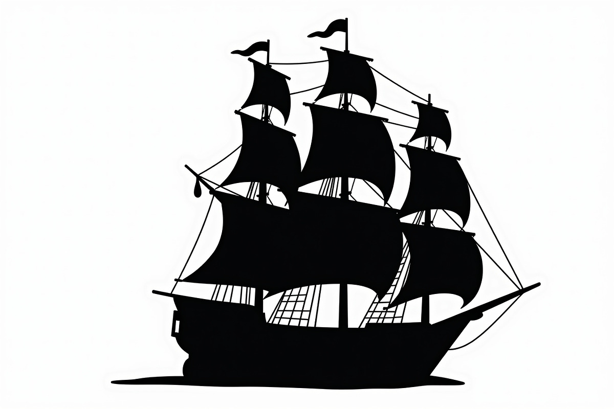 Classic Sailing Ship Vector Bundl, an Object Graphic by hafijul (Photo 5 of 11)