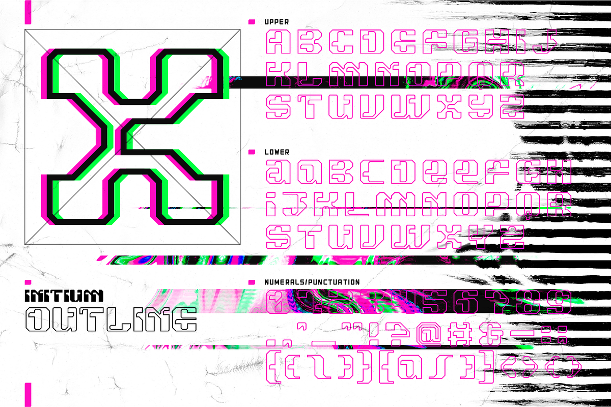 INITIUM Cyberpunk Typeface, a Font by Alex-Banks Type (Photo 4 of 12)