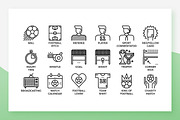 Football Icons, an Outline Icon by Becris (Thumbnail 3 of 3)