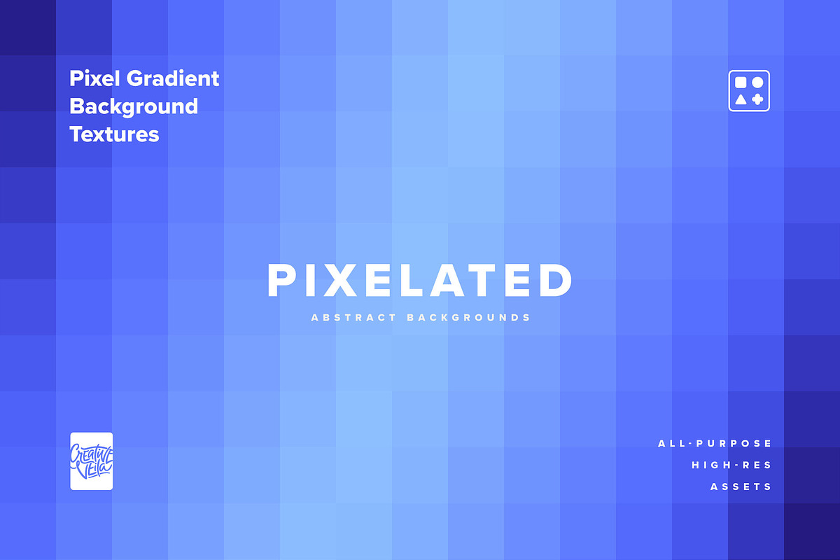 Pixel Gradient Background Textures, a Background Graphic by Creative Veila (Photo 1 of 11)