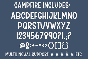 Campfire, Fun Handwritten Font