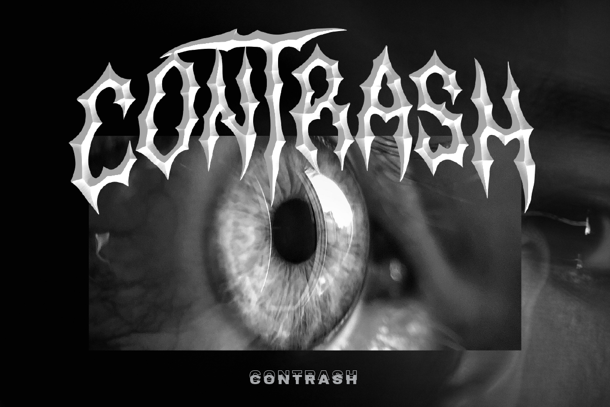 Histeriss Heavy Metal Font, a Blackletter Font by Ronny Studio (Photo 3 of 7)