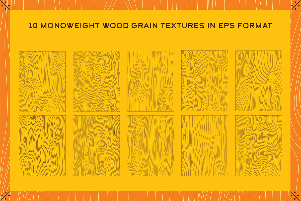 Woodgrain Vector Texture Pack, a Texture Graphic by Quentin Bangston (Photo 2 of 5)