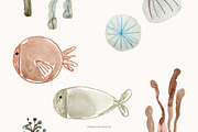 Under The Sea Watercolor Painting, an Animal Illustration by MariaScaroniAtelier (Thumbnail 2 of 3)
