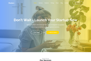 Dealarc - Landing Page Template