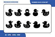 Rubber Duck Bath Toy Icon, a Solid Icon by Fontmine Studio (Thumbnail 1 of 3)