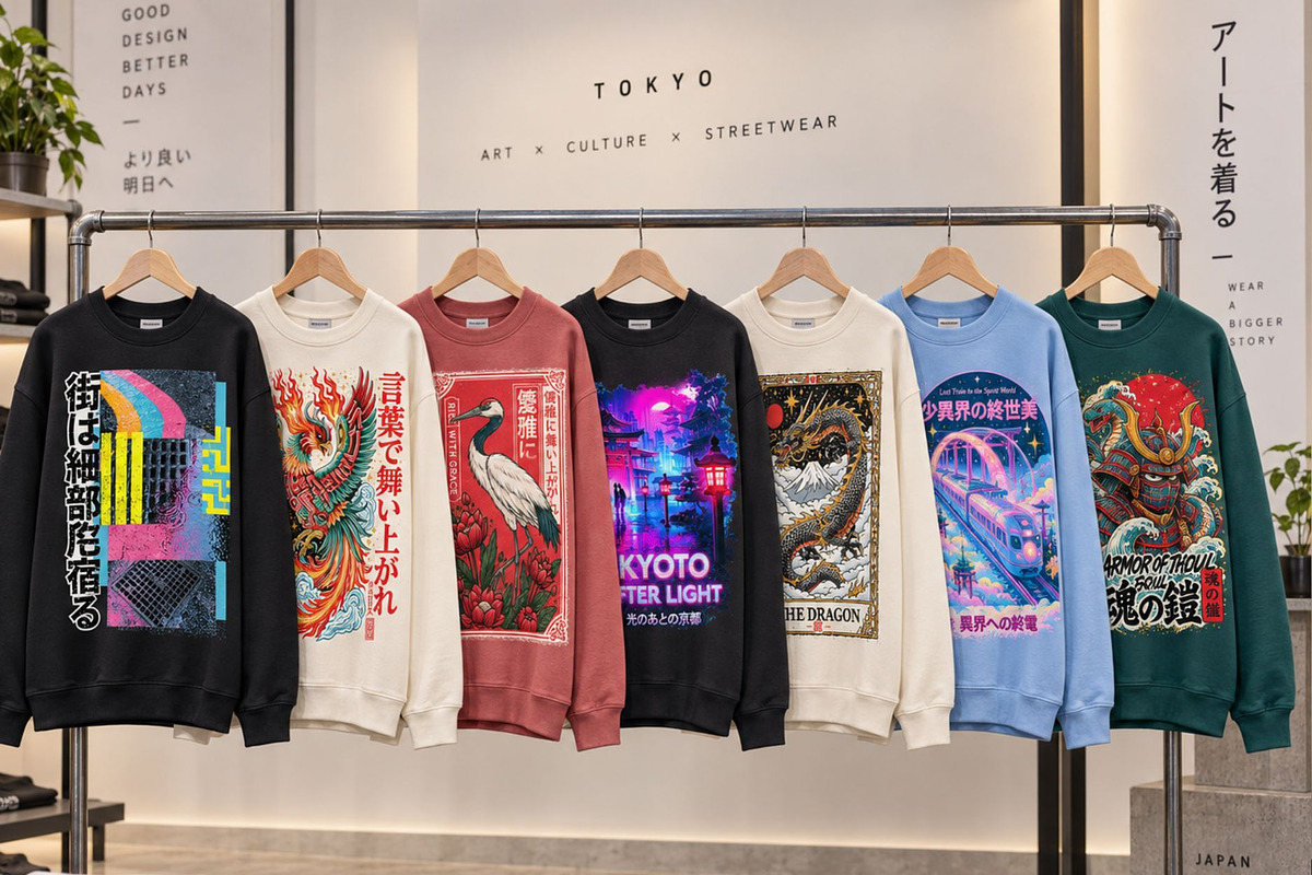 500+ Japanese Streetwear Sublimation, a Decorative Illustration by Selenique Studio (Photo 5 of 15)