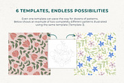 6 Seamless Pattern Templates (Vol 1), a Pattern Graphic by Fern & Quill (Thumbnail 4 of 12)