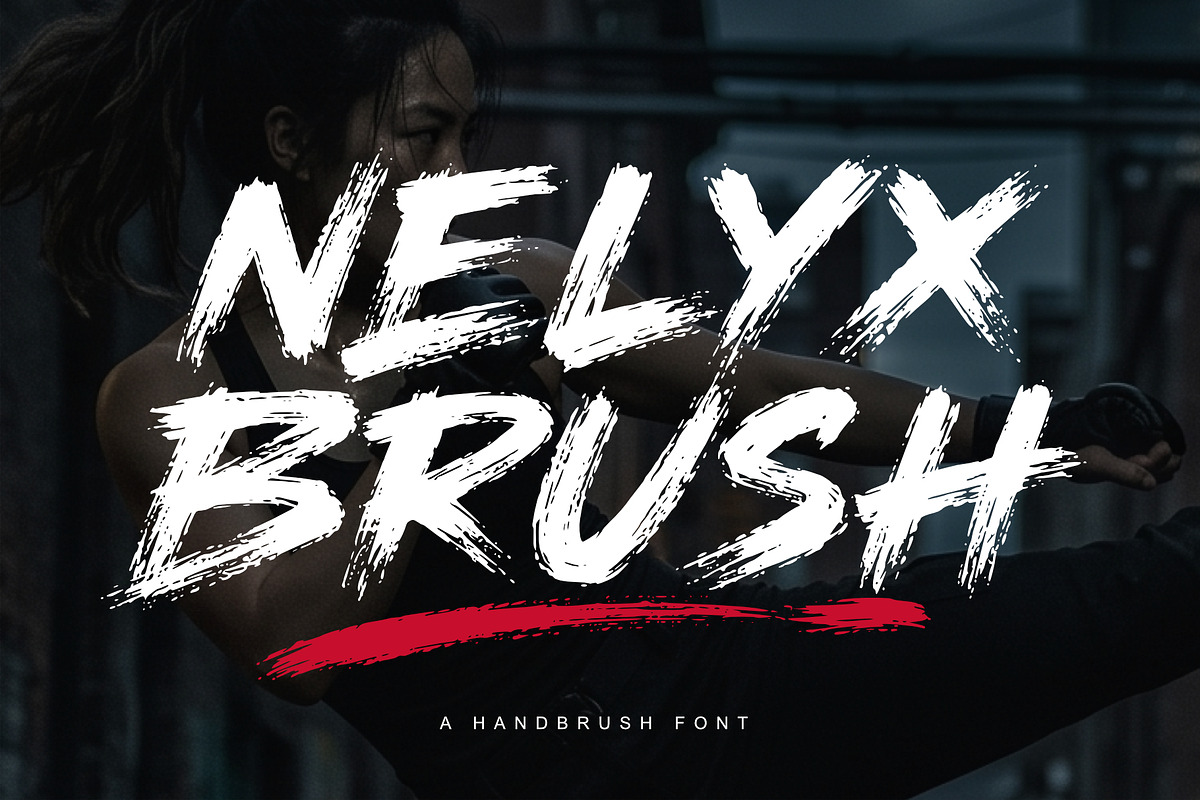 Nelyx Brush - Handbrush Font, a Handwritten Font by Sealoung (Photo 1 of 8)
