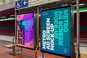 Metro Ad Screen Mock-Ups 7 v1, an Advertising Mockup by Graphic Shelter (Thumbnail 3 of 3)