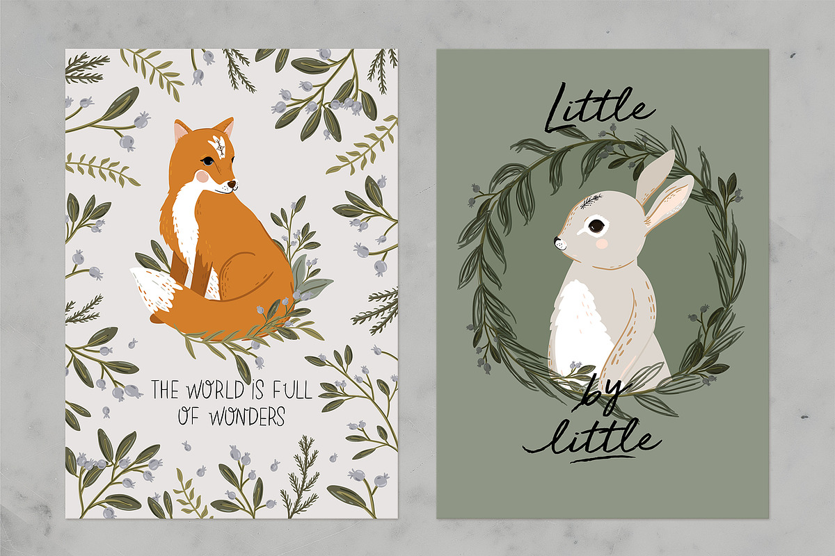 Forest Animals & Seasonal Botany, an Illustration by Ruslana Lubenets (Photo 19 of 21)