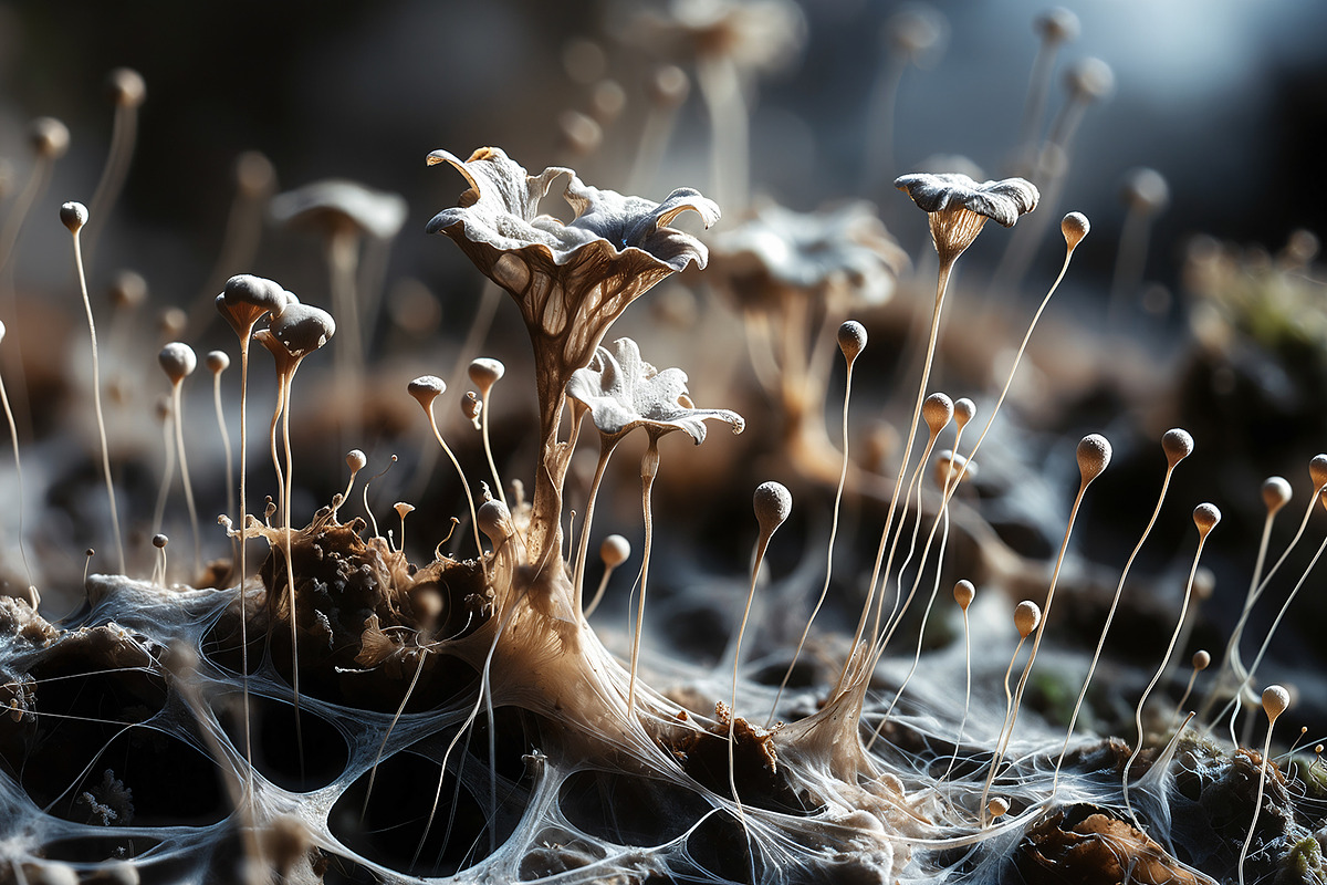72 Microscopic Fungi Backgrounds, a Background Graphic by h.utomo (Photo 26 of 72)