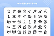 40 Halloween - Line, an Outline Icon by Kmg Design (Thumbnail 2 of 2)