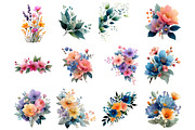 Spring Floral Clipart, an Illustration by DreamArtGraphic (Thumbnail 3 of 4)