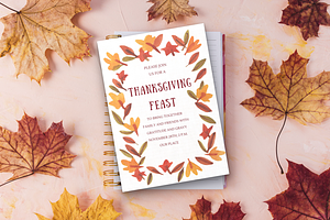 Editable Thanksgiving Invitation, an Invitation Template by ForeverPrint
