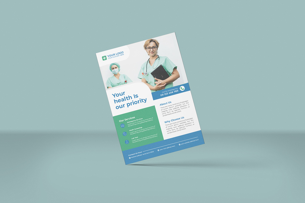 05 Medical Flyer, a Flyer Template by Lakhan1998 (Photo 7 of 8)