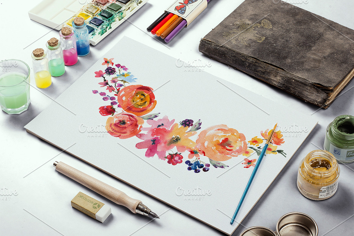 Modern Summer Flowers, an Illustration by Belusuab (Photo 9 of 14)