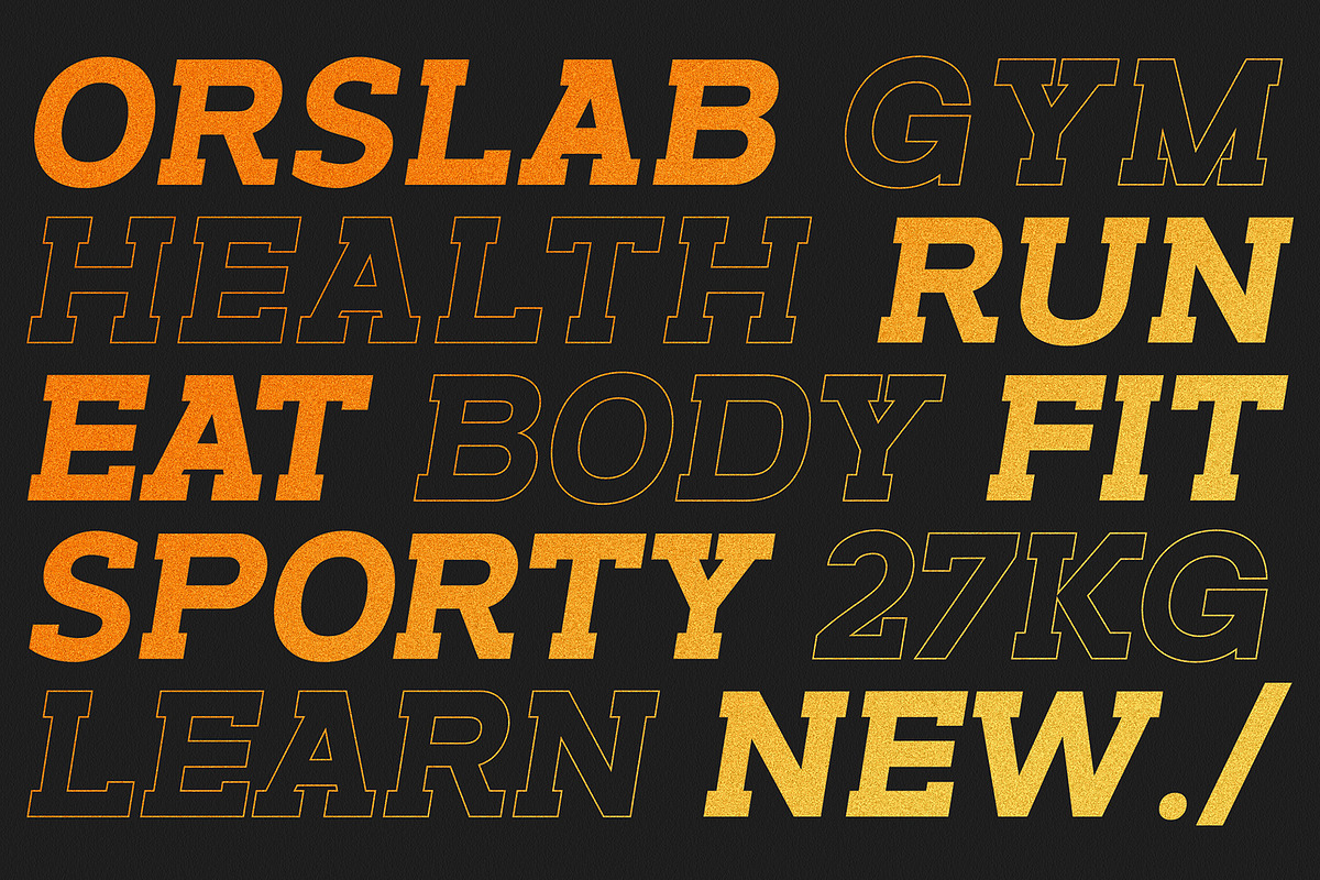 Orslab, a Slab Serif Font by OWL KING (Photo 7 of 8)