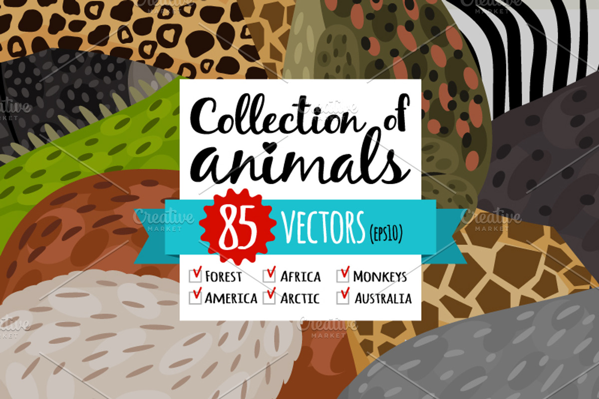 Big Set of Animals, an Object Graphic by ianakauri (Photo 2 of 12)