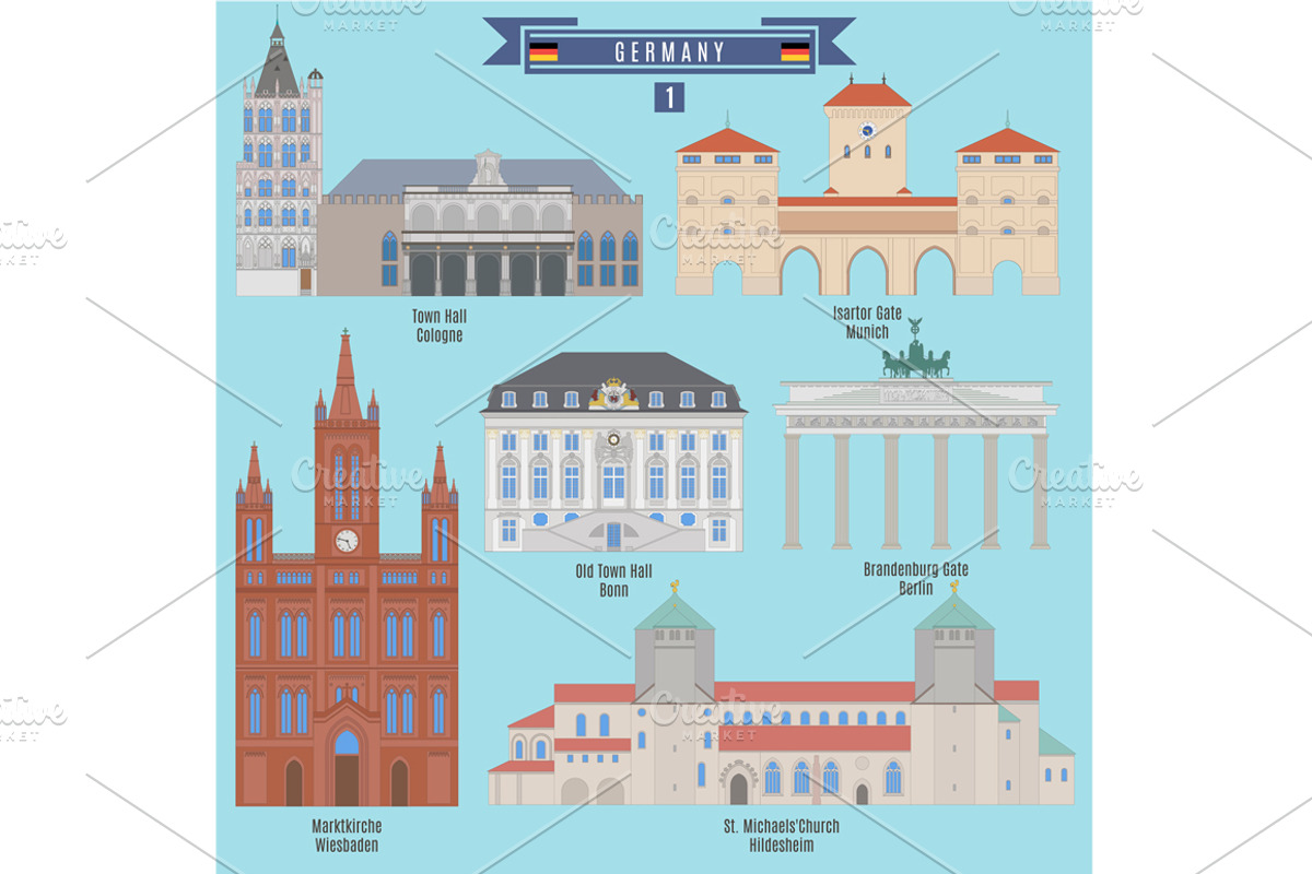 Famous Places in Germany, an Object Graphic by Stoker-13