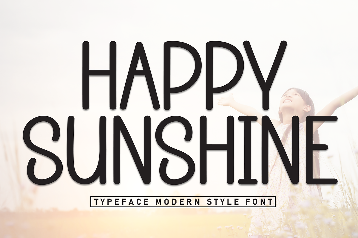 Happy Sunshine | Script Font, a Script Font by Scratchones (Photo 1 of 8)
