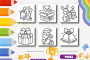 Christmas Tiny Celebrations Coloring, an Animal Illustration by Design Zone (Thumbnail 3 of 5)
