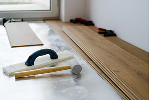 Laminate flooring installation tools, an Architecture Photo by HalfPoint