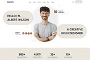 Awwa - Portfolio WordPress Theme, a WordPress Template by NaimaAnjum (Thumbnail 2 of 5)