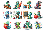 School Dinosaur, an Illustration by Design Market (Thumbnail 2 of 4)