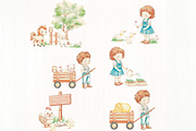 Farm Collection – Vintage Children's, an Illustration by Lolytop Studio (Thumbnail 4 of 9)