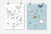 Funny Cat Illustrations Set, an Illustration by Teneresa (Thumbnail 4 of 5)