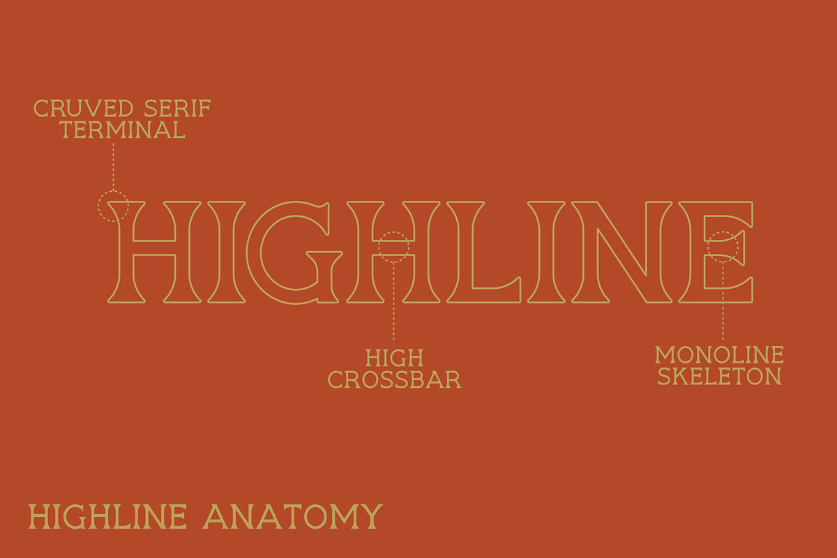 HIGHLINE Font | Vintage Font, a Serif Font by NienowBrand (Photo 8 of 10)