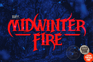 Midwinter Fire: Gothic Fantasy Font