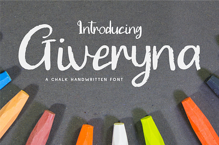 Giveryna - SVG Chalk Handwritten