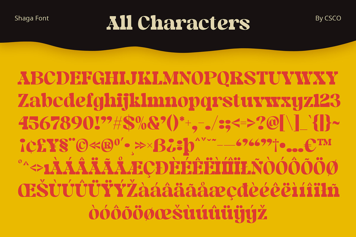 Shaga – Fun Serif, a Serif Font by Craft Supply Co. (Photo 8 of 8)
