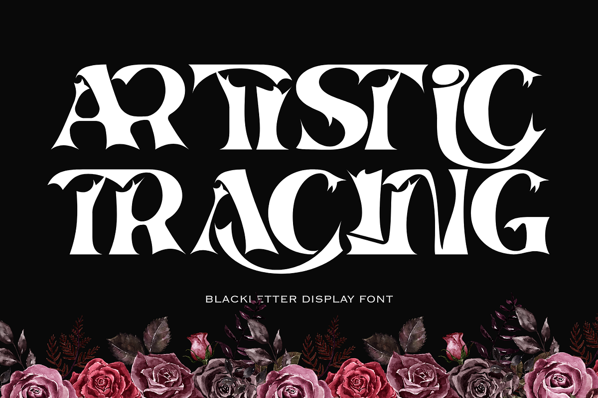 ARTISTIC TRACING - FANTASY FONT, a Serif Font by 177Studio (Photo 1 of 8)
