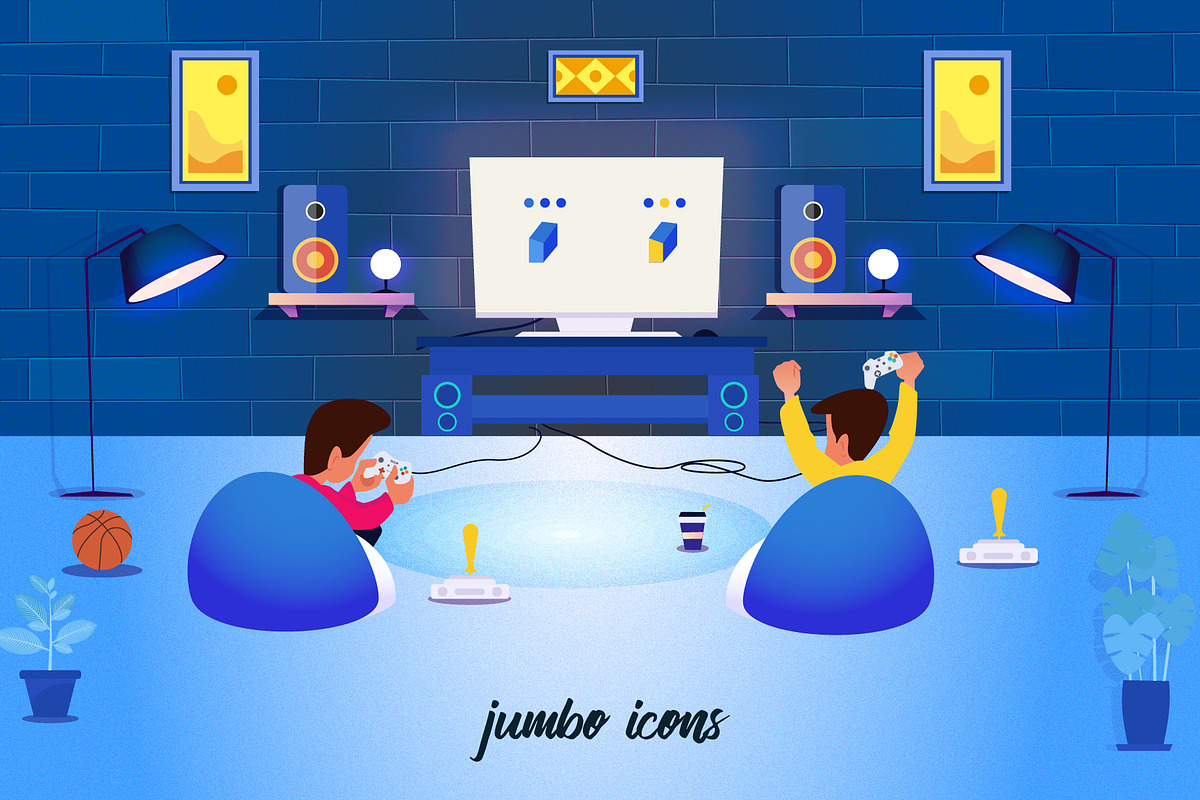 Gaming Controls Glyph Icons V2, a Solid Icon by Jumbo Icons (Photo 6 of 6)