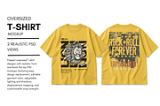 Oversized T-Shirt Flat Lay Mockup, a Shirt Mockup by Pixel Foundry (Thumbnail 1 of 3)