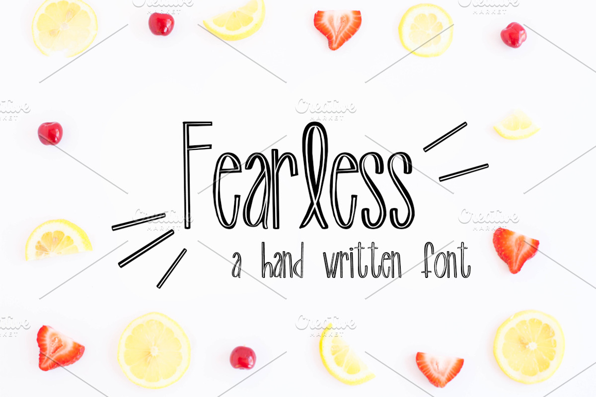FEARLESS Hand Written Font