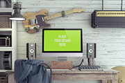 Home Recording Studio Mock-Up #3, a Household Mockup by Bobboz Store (Thumbnail 4 of 4)