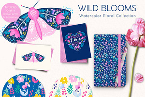 Watercolor Florals BONUS Graphics