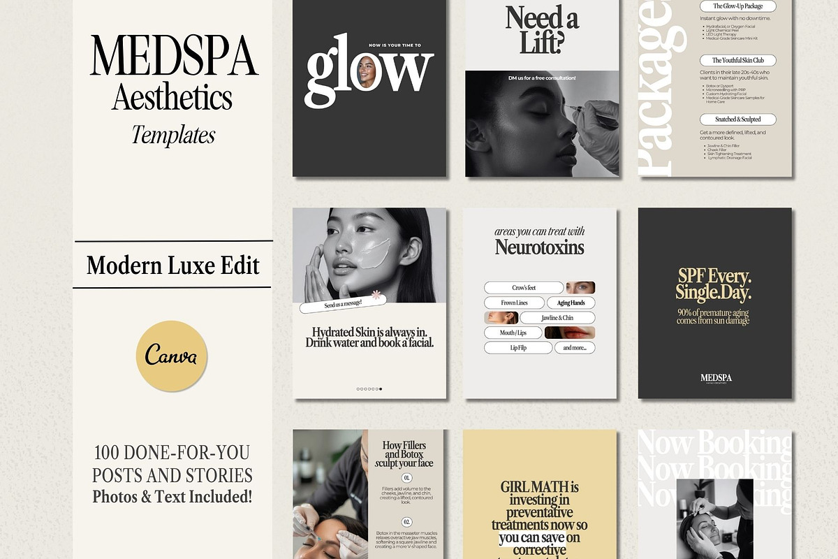 Medspa Aesthetics Instagram Posts