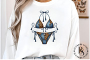 Western Denim Cow Print Bikini PNG, an Object Illustration by Black Bird Studio (Thumbnail 4 of 4)