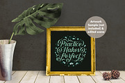 Frame Mockup w/ Philodendron & Decor, a Print Template by Hype Your Prints (Thumbnail 9 of 10)