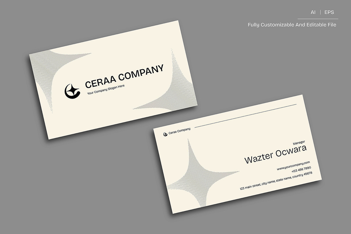 Dot Business Card, a Business Card Template by Siska Arista (Photo 1 of 2)
