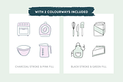 Baking Tools & Ingredients Icons, an Icon by Caroline Mackay (Thumbnail 3 of 9)