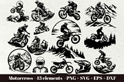 Motocross svg bundle. Dirt Bike, a Sport Illustration by DENIDigitalArtSudio (Thumbnail 1 of 6)