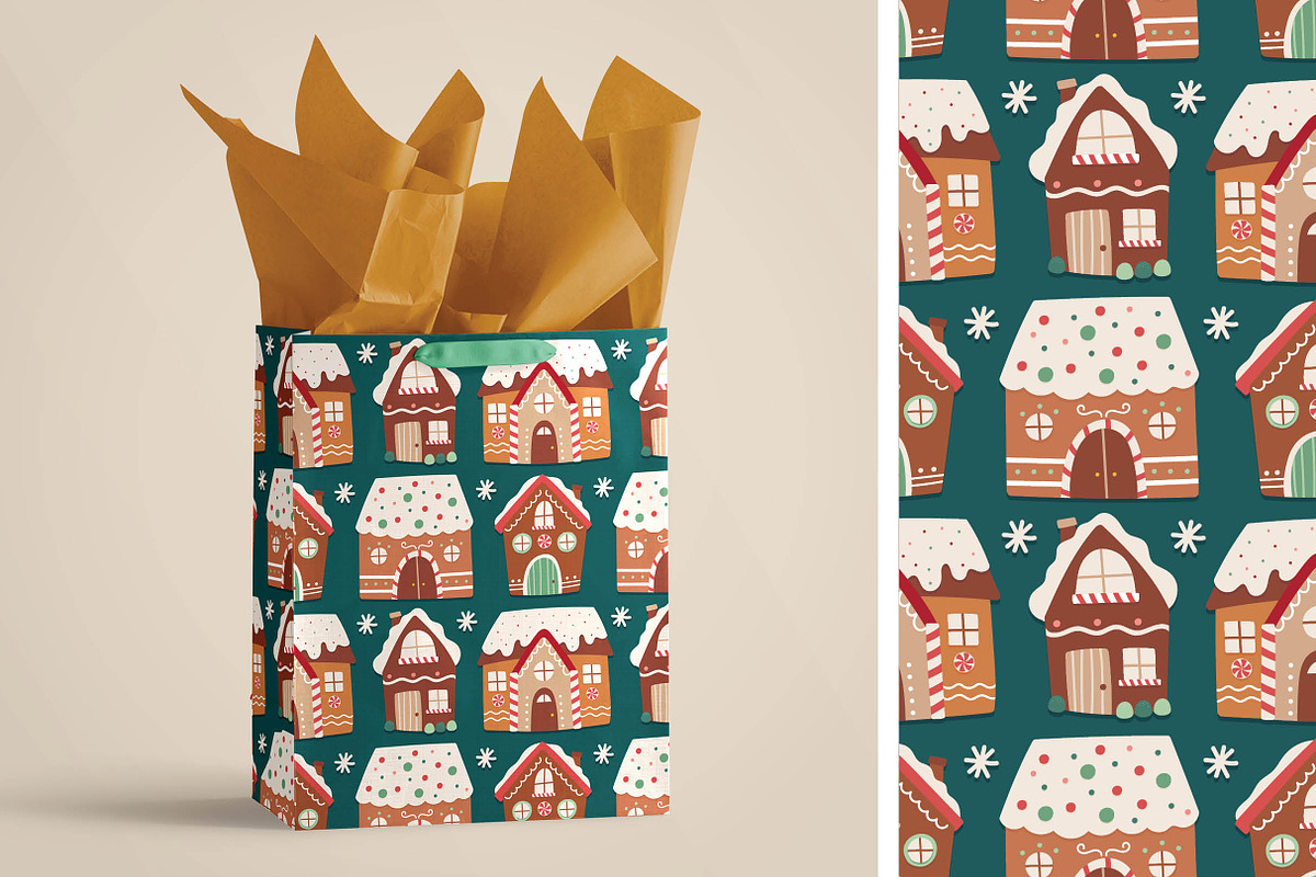 Classic Gingerbread Seamless Pattern, a Pattern Graphic by Alanna Messina Design Co (Photo 6 of 8)